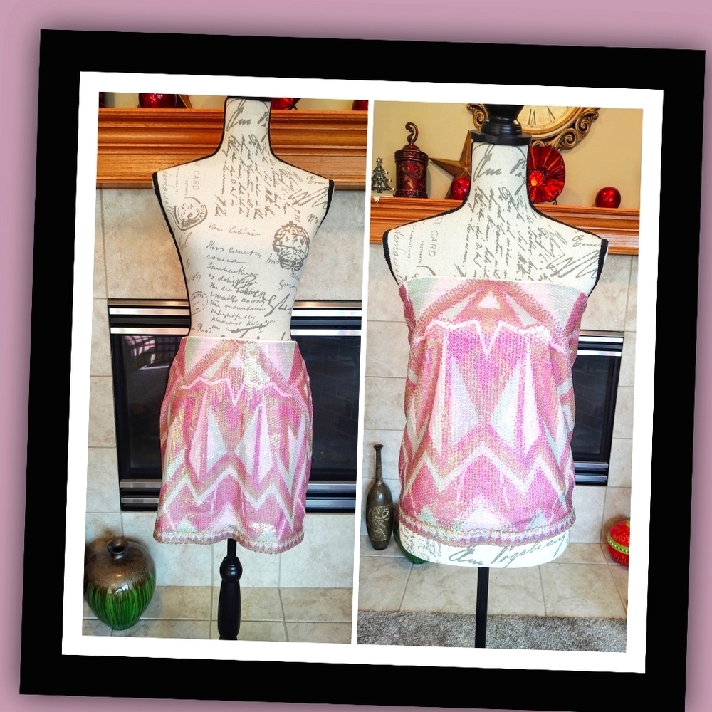 Decree Large Sequins Skirt....or Top!! Gorgeous!!